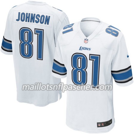 Maillot Detroit Lions Calvin Johnson 81 Nike Blanc - Homme